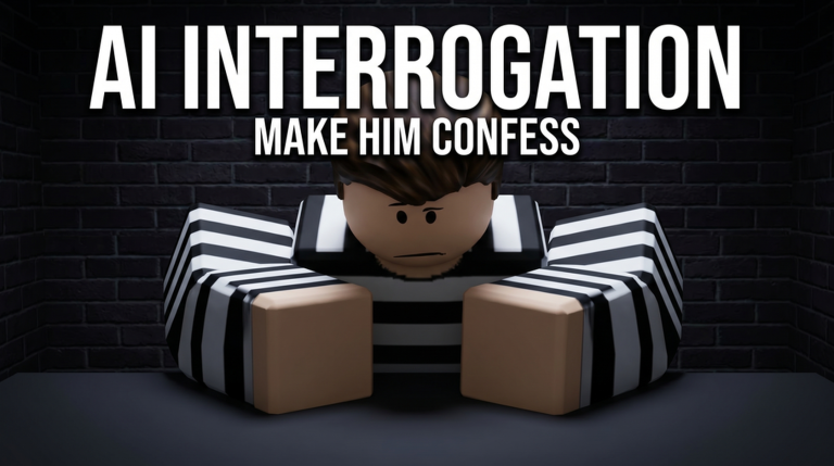 AI Interrogation terminal scene